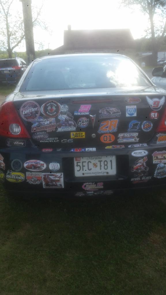 1864wilson's tweet photo. I just had to add a sticker to this car https://t.co/rVf4hQKglm