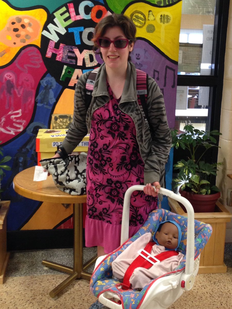 HeydonParkSS's tweet photo. One of our students in Parenting Class is responsible for a baby this week! #parentingclass #tdsb #bigresponsibilty https://t.co/5WeP1HOvHl