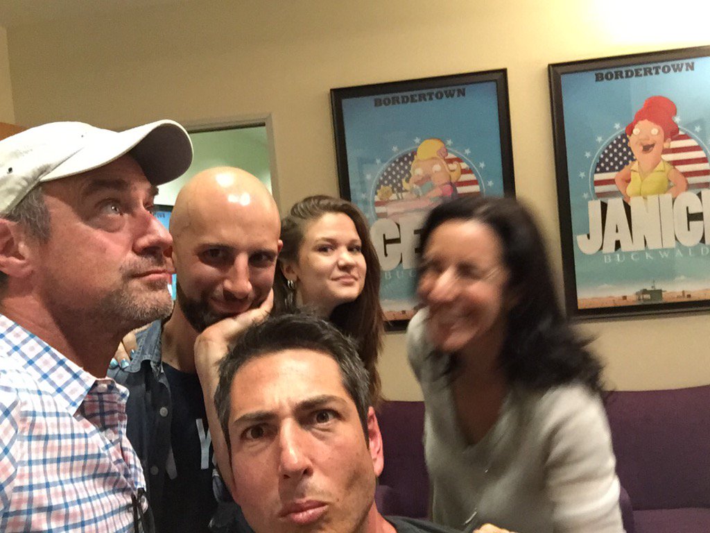 Chris_Meloni's tweet photo. The odd creative team behind Fox cartoon #Botcop hopefully out 2017! https://t.co/nh7D5Fuys0