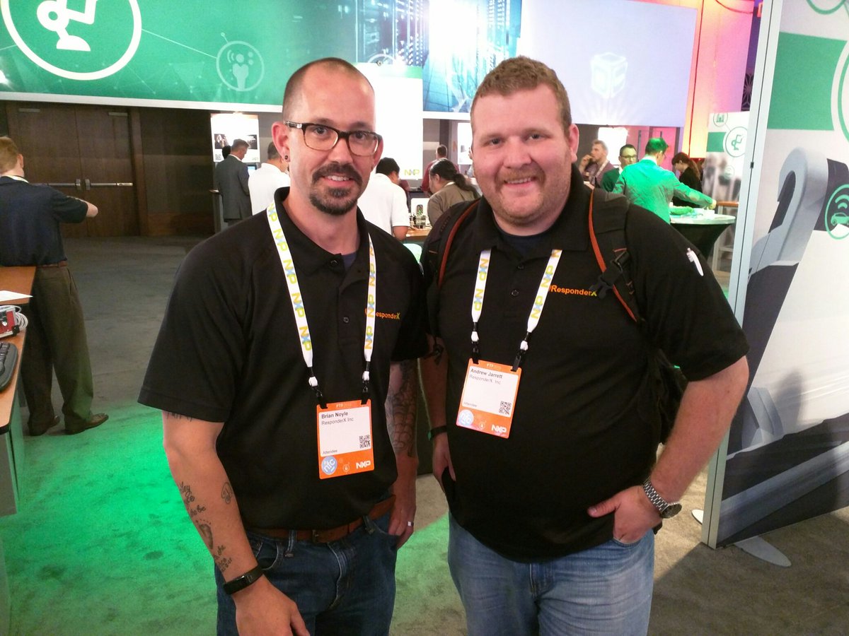 responderx's tweet photo. ResponderX Execs @bnoyle and @Andrew2PointOh were thrilled to attend @NXP #NXPFTF this year See you next year ATX! https://t.co/zvfBxYO65y