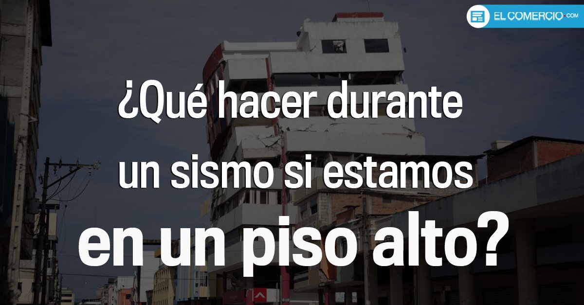 elcomerciocom's tweet photo. Consejos que pueden salvar tu vida si estas en un edificio durante un sismo » https://t.co/wpAnqquBo0 https://t.co/9yEgKQFb4m