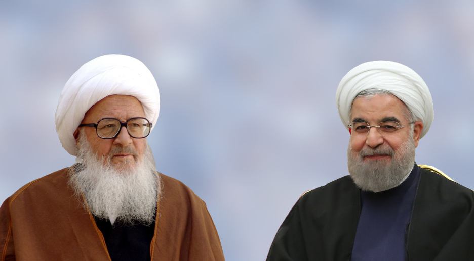 Rouhani_ir's tweet photo. دیدار با #مراجع عظام تقلید در #قم؛ تشریح برنامه‌ها و دستاوردهای دولت یازدهم. ۱/۲ https://t.co/c1XKfDnxtc