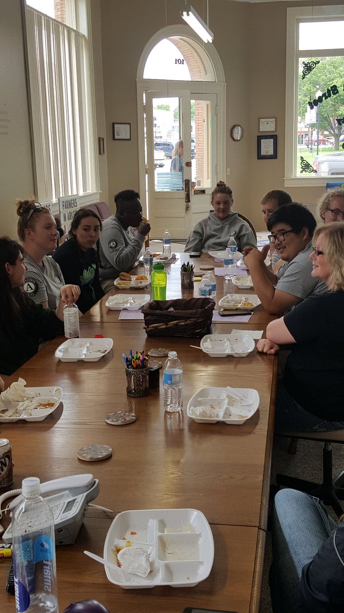 Meeting the new Americorps workers for the school lighting project