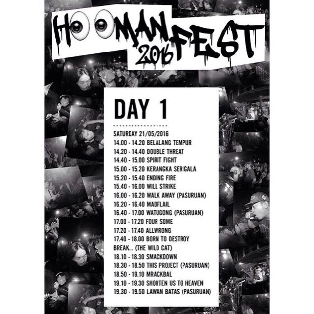 Next gigs!
" H👀MAN FEST"
2 day hardcore festival in Bali 
21 / 22 mei 2016
See yaa brothers!