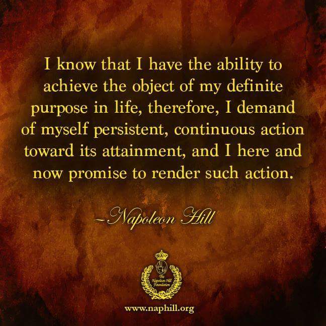 dreaminmotionus's tweet image. #Definitepurpose #persistence #massive #action. #NapoleonHill #dreaminmotion