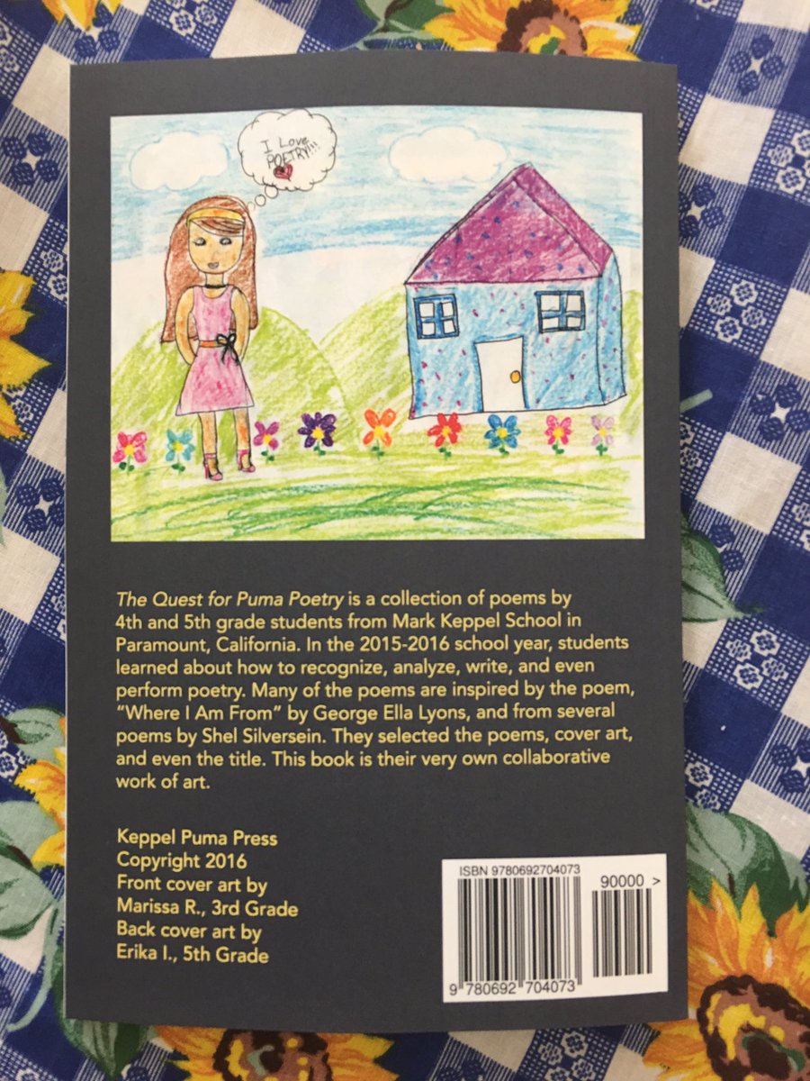 markkeppel_pusd's tweet photo. Keppel Pumas are published authors! Thank you Ms. Tatro and our 4th and 5th grade poets. #TheQuestPoetryAnthology https://t.co/MBK6gXzr9h