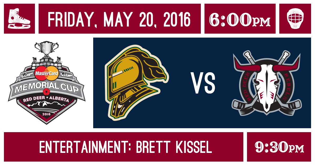 Rebelshockey's tweet image. Tonight! Rebels host @GoLondonKnights with rockin' entertainment from @BrettKissel to follow! #MCMemorialCup