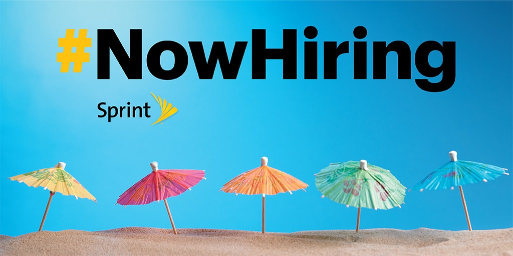 Looking for a job this summer? Come Join our #Sprint team... we're hiring! #Careers sprint.co/1Omszic