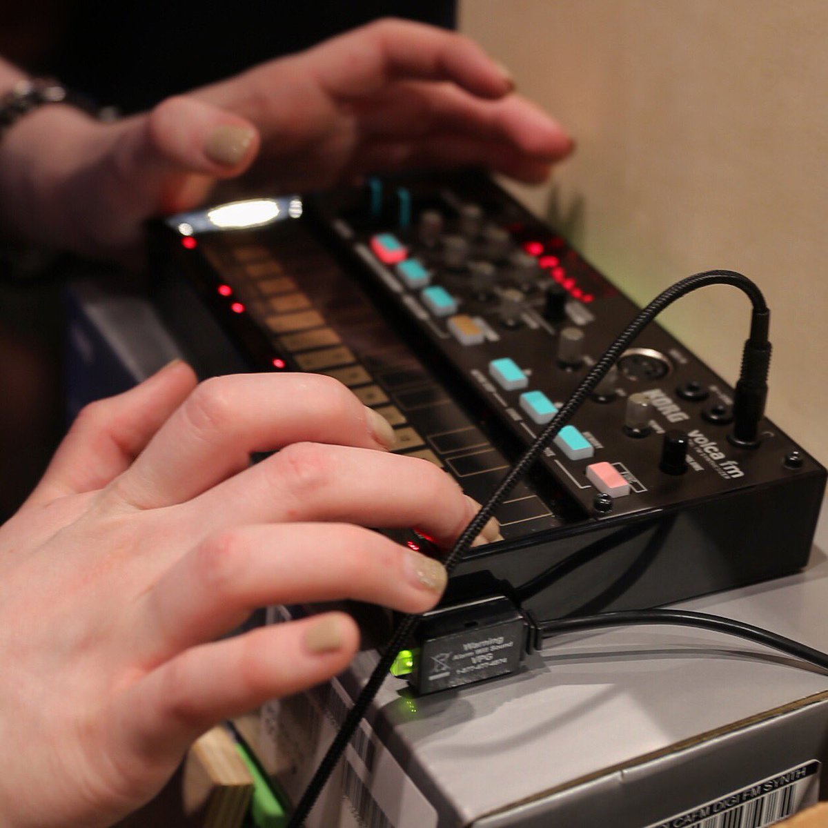 guitarcenter's tweet image. #MoogStore by GC day 2 wrapped! Get hands-on w/super fun synths like #VolcaFM tomorrow+Sunday 10-6! #Moogfest2016