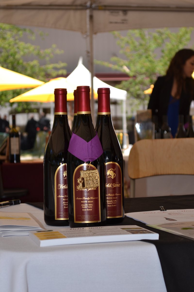 @FieldStoneWines Thanks for sharing your #goldmedal #Petitesyrah at the #PDNCWC