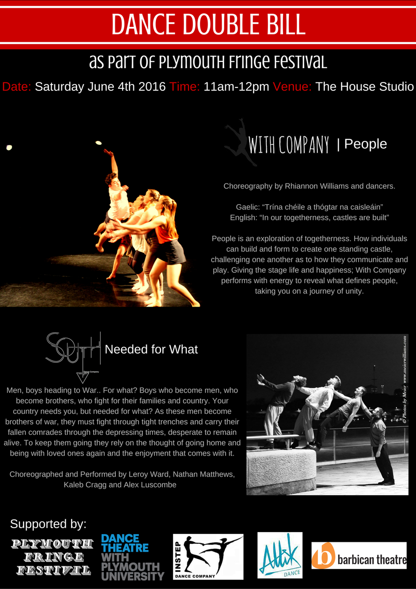 WithCompany1's tweet photo. Make sure you catch 'People' @PlymouthFringe, we have sold 25% of our tickets already, don't miss out! #WithCoPeople https://t.co/xQpLlDRAvc