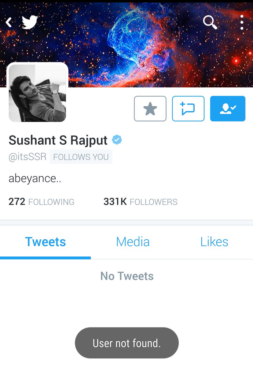 Vishal Bollywood (@vishalbollywood) on Twitter photo "<a href="/bombaytimes/">BombayTimes</a>: Is something wrong with <a href="/itsSSR/">Sushant Singh Rajput</a> 's Twitter & Instagram account? "
????? "<a href="/bombaytimes/">BombayTimes</a>: Is something wrong with <a href="/itsSSR/">Sushant Singh Rajput</a> 's Twitter & Instagram account? "
?????