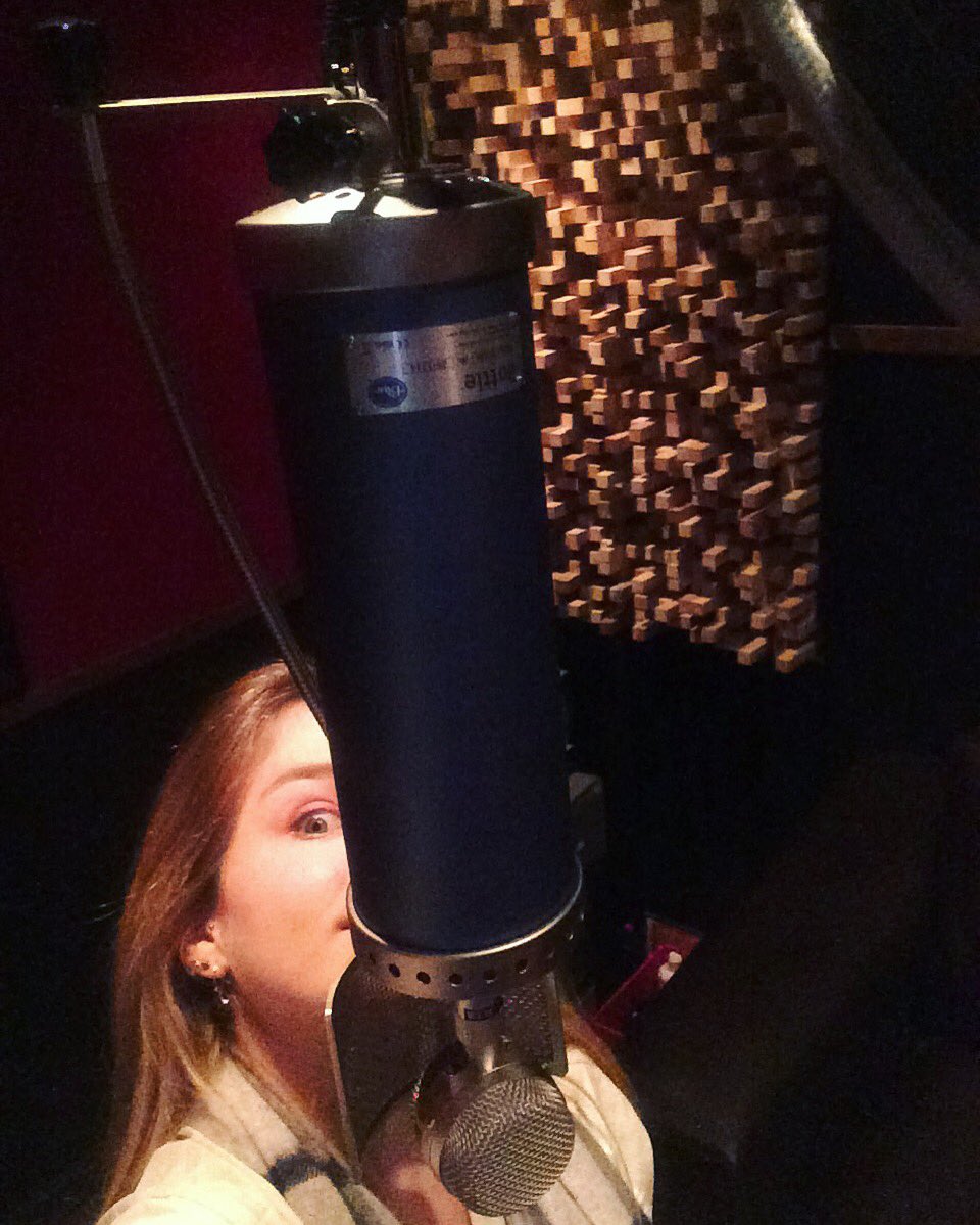 iamlilylewis's tweet photo. In the studio recording a new song today with @bobhornmixing and @warrenhuart at @Echobarstudios !! @BlueMicrophones https://t.co/xe8Plpnea8