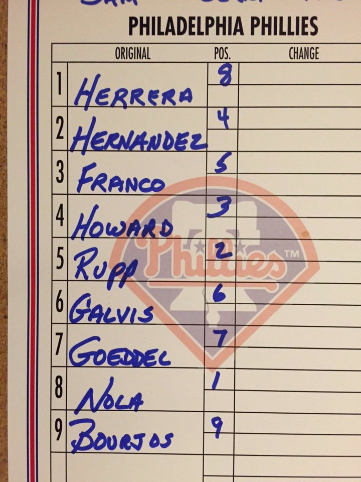 JimSalisbury215's tweet photo. Phillies tonight https://t.co/uJOosqsO4G
