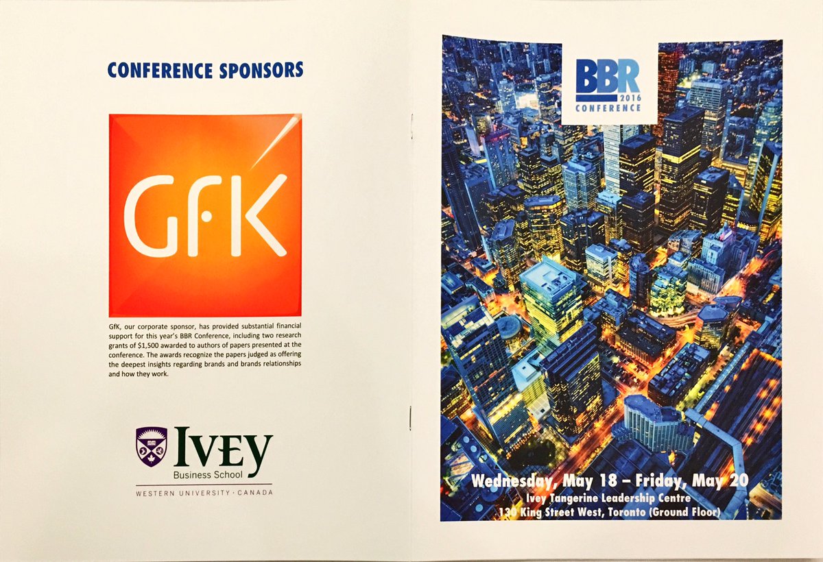 Great conference <a href="/BBRInstitute/">BBR</a> #BBR2016 Congrats <a href="/MajaGolfPapez/">Maja Golf Papez</a>, <a href="/AnaisGretry/">Anaïs Gretry</a> &amp; AaronBarnes on best paper wins <a href="/GfK/">GfK - An NIQ Company</a>