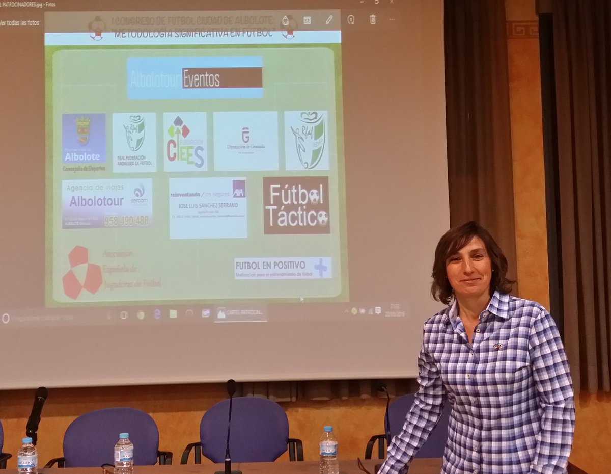 MalagaCFemenino's tweet photo. Gran experiencia I Congreso Ciudad d Albolote"Gracias por la acogida.Isa Guerrero @MalagaCFemenino @AEJF1 @MalagaCF https://t.co/jDsCZPTTOq