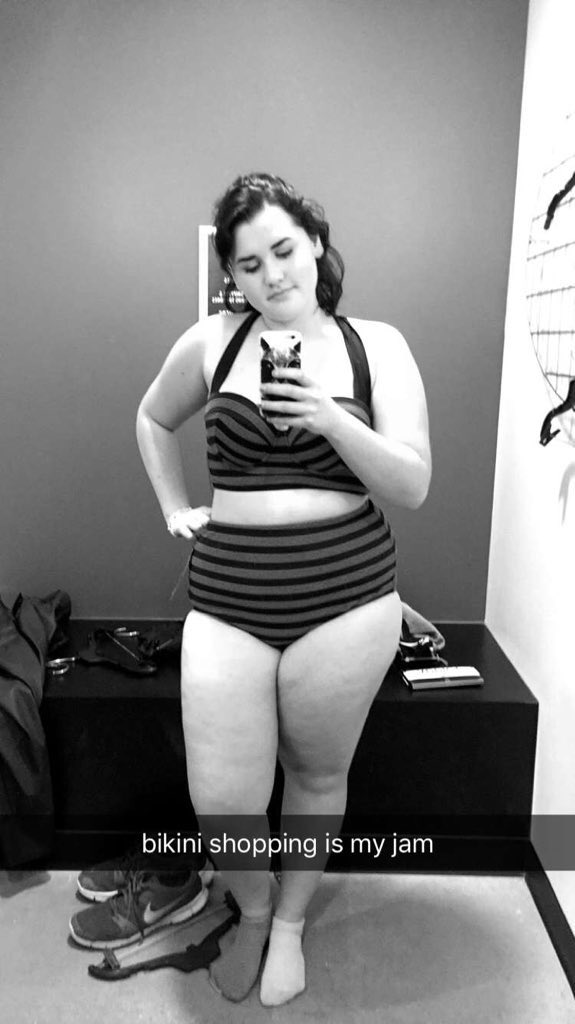 BodyPosi__'s tweet photo. "After yrs of cow noises &amp; being told I'd be prettier if I lost weight, I'm comfortable in my skin." - @allisonball6 https://t.co/toXNhuhSLU