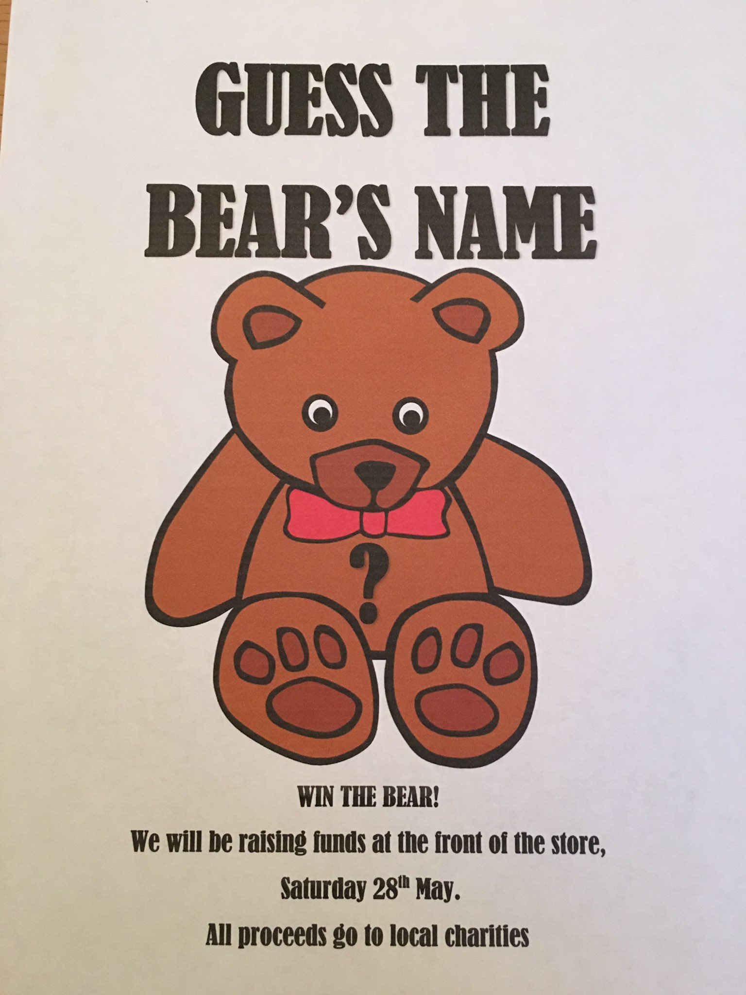Name the hotsell teddy poster