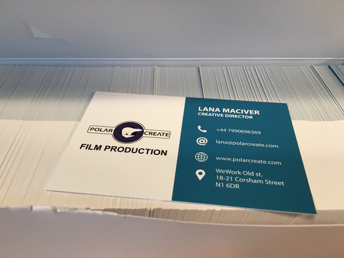 Guess what! New business cards!! @PolarCreate <a href="/WeWork/">WeWork</a> <a href="/LanaMacIver/">Salwa / سلوى</a>