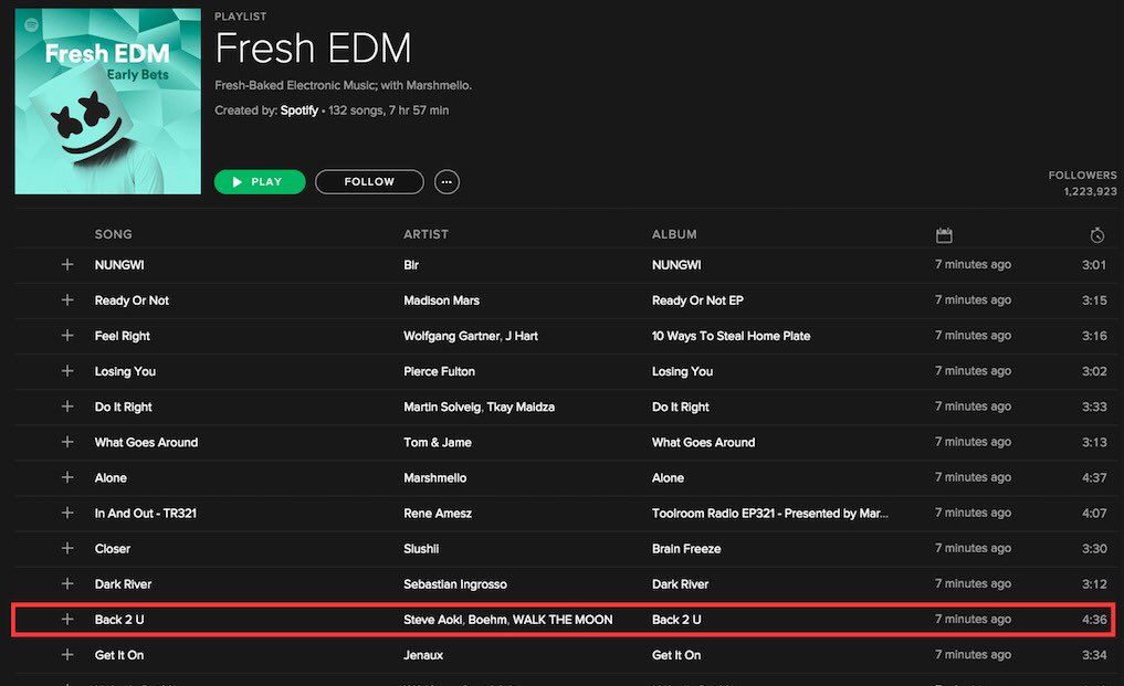 Fresh EDM w/ @marshmellomusic face on it got that #BACK2U https://t.co/7KviYwrI84