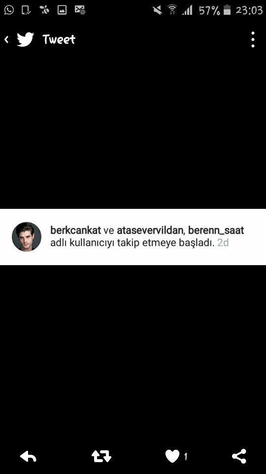 Berk te bereni aldı takibe 
YES be YES