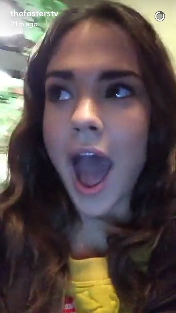 heyhayes0's tweet photo. Loving @TheFostersTV snapchat 💙❤️😂 https://t.co/BoGeULs8Lp
