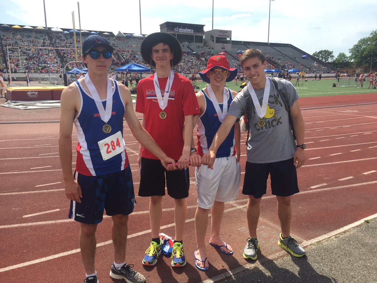 MohiganXC's tweet photo. Congrats to the guys 4x800 on a 3rd place finish at the state championship and a new school record. https://t.co/L1MIVVMufw