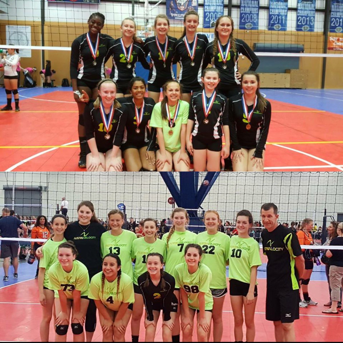 AustinVelocity's tweet photo. Congrats to our 13 Gold and 14 Gold teams this season! We hope to see y'all at our camps this summer!#AustinVelocity https://t.co/QsVoe17U7r