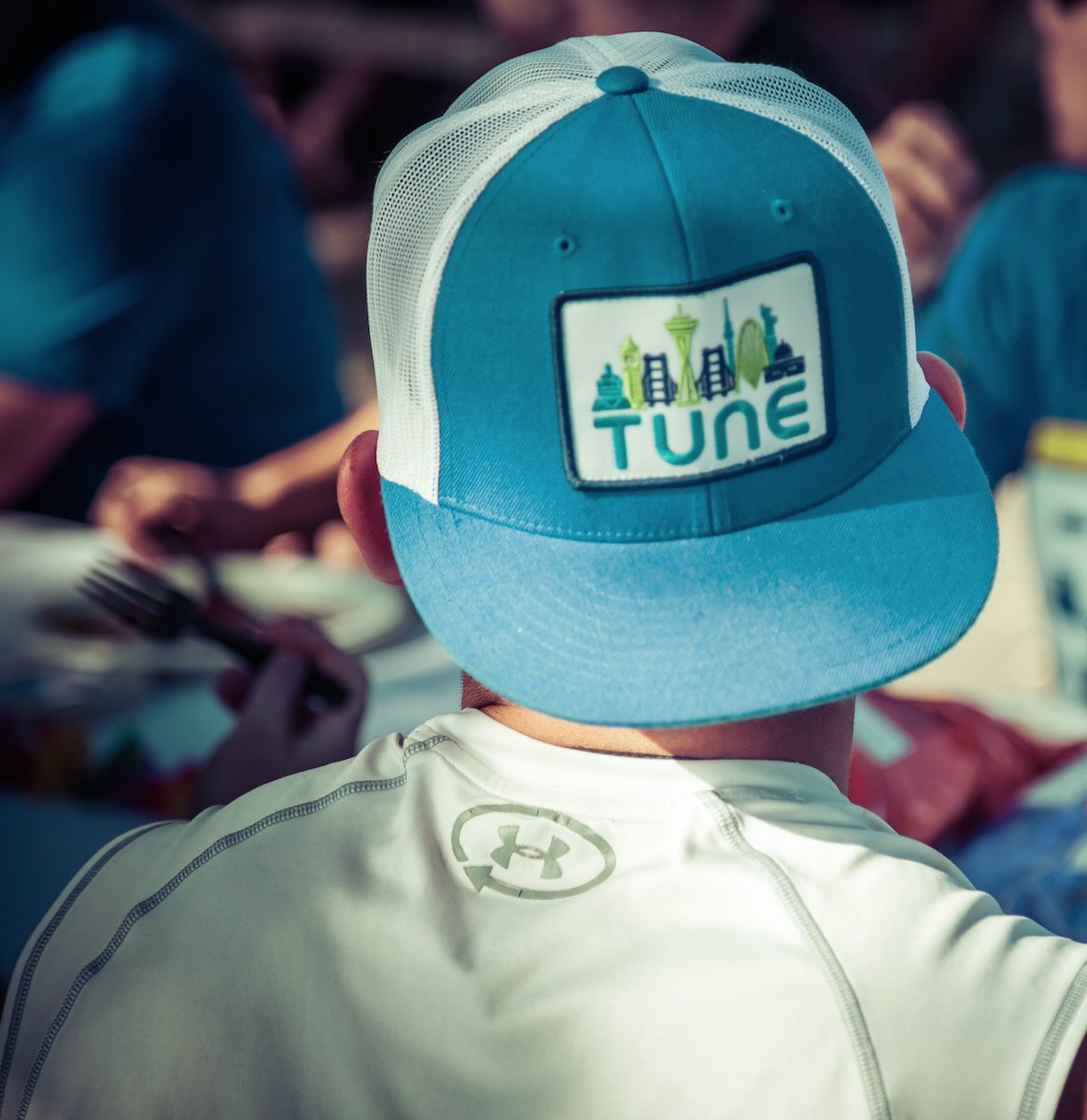 tune's tweet photo. TUNErs received these hats during #Postback15 - just wait for the great swag attendees will get this year! #iSpyTUNE https://t.co/U2Fej9qYyf