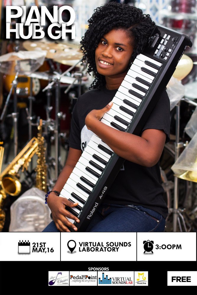 dannypepps's tweet photo. tomorow @VSL_Ltd  is #pianohubgh with @PedalpointI @edemrobby @dromo_tetteh 3pm #sharp #ghana https://t.co/kykrr8LPkr
