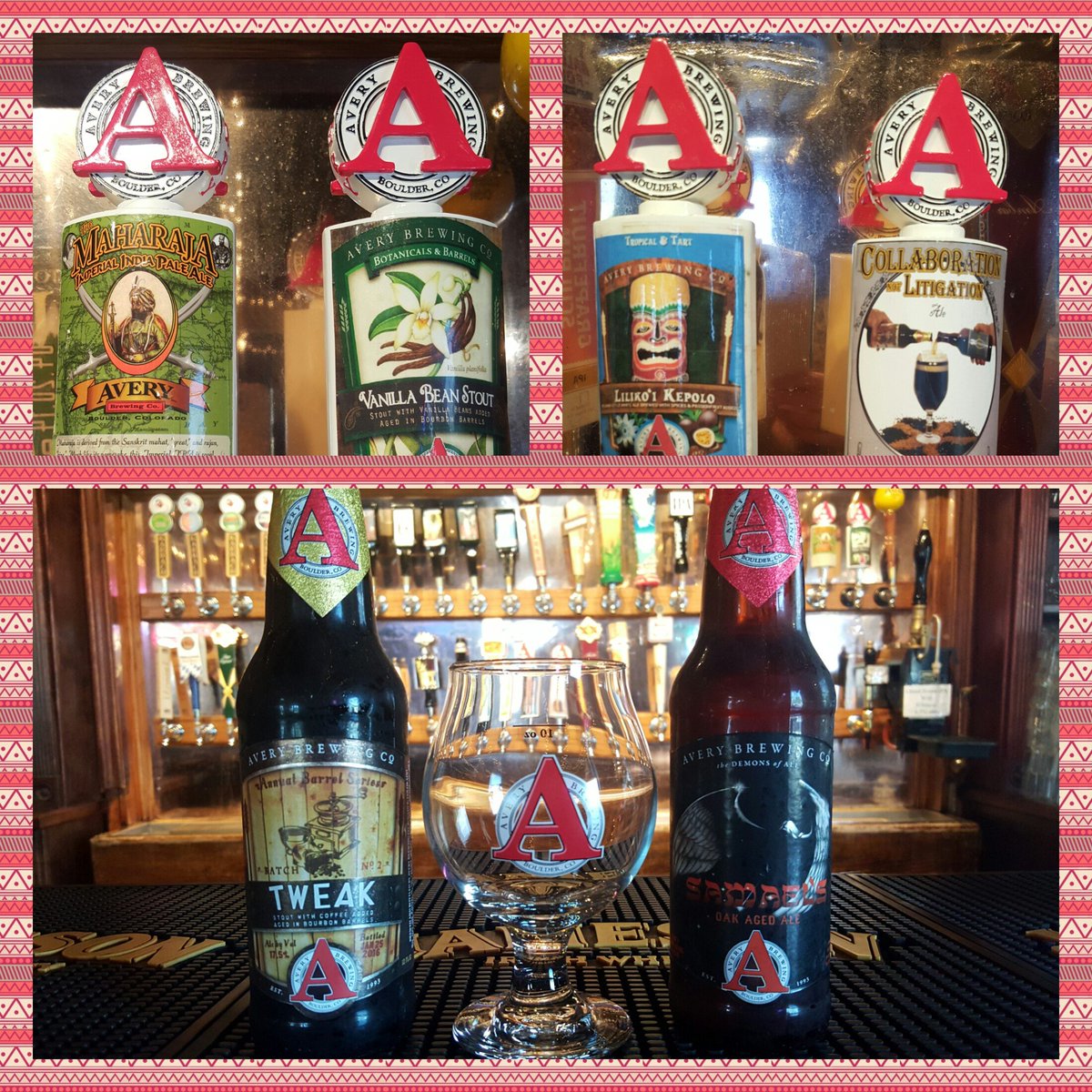 Come enjoy a great selection of <a href="/AveryBrewingCo/">Avery Brewing Co.</a> beers and half off food Fridays. #ACBW2016
