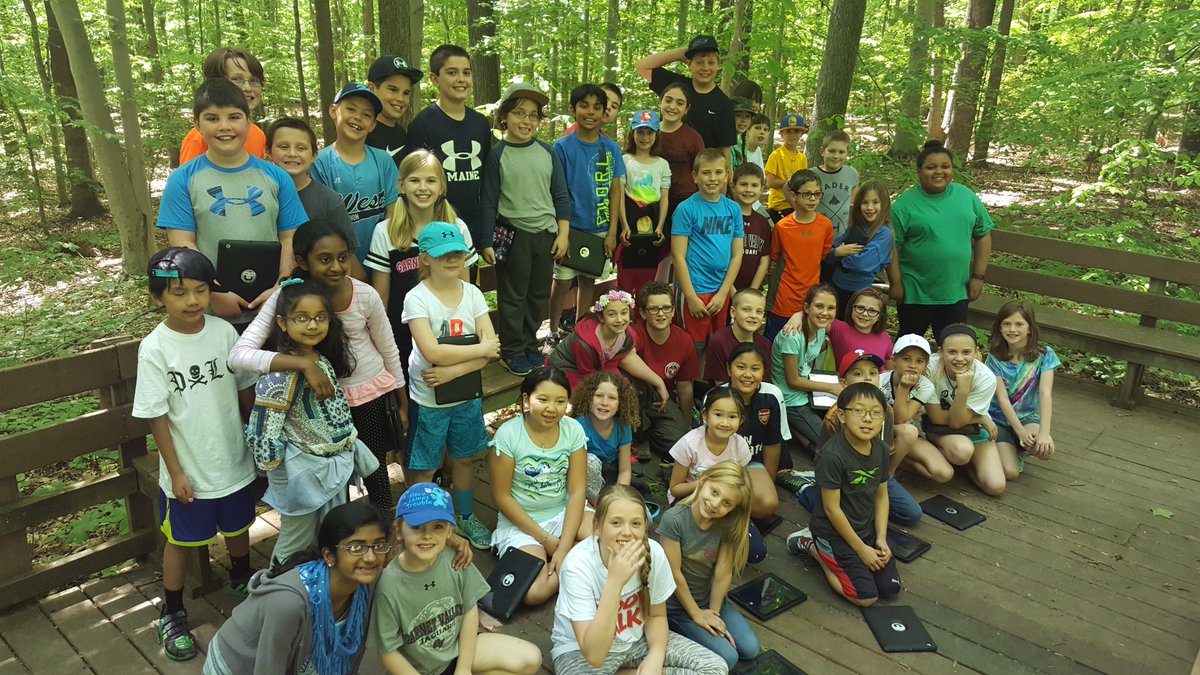 Fun on the nature trail with our buddies!
