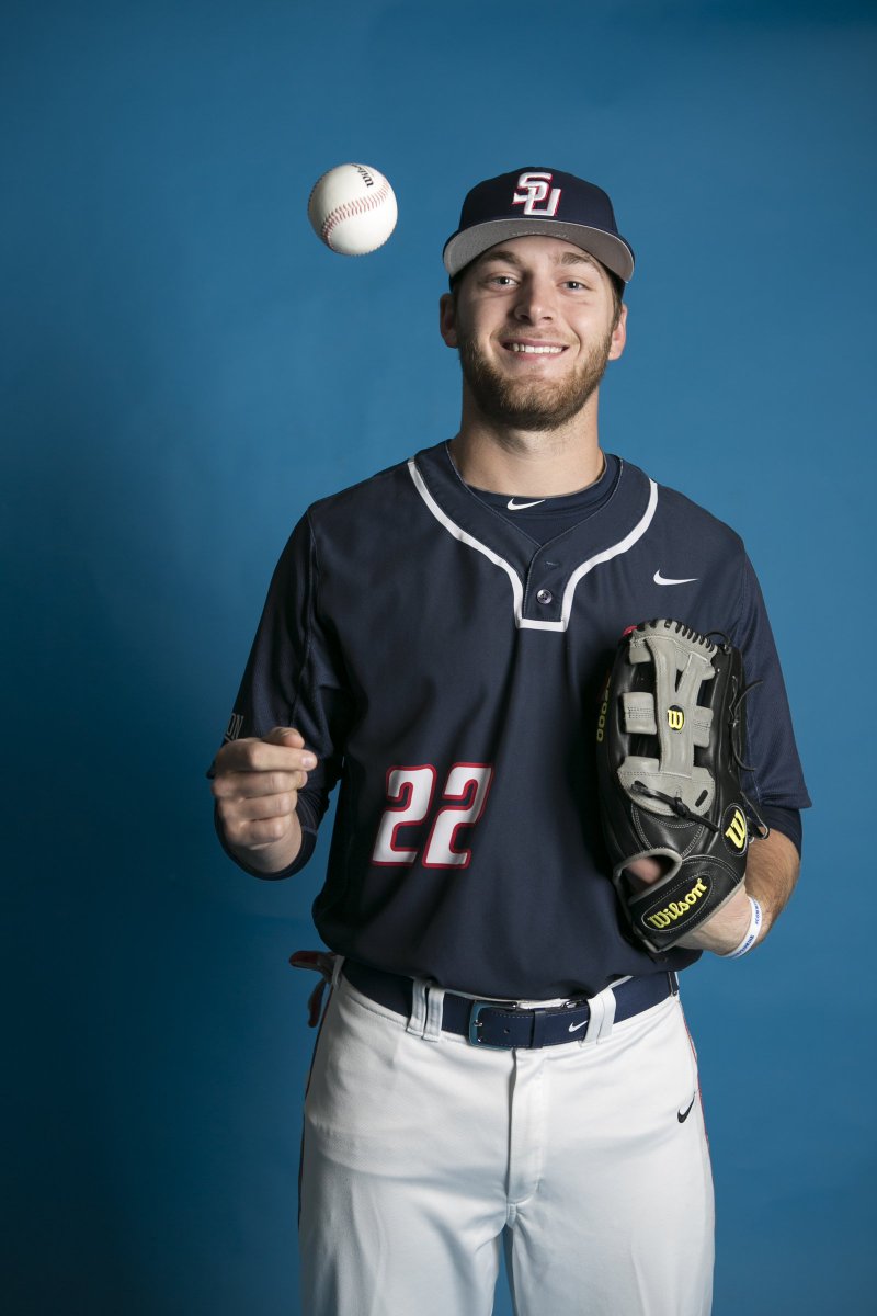 SamfordBaseball's tweet photo. Wow!! In 23 SoCon games this season, Samford's @HeathQuinn9 has failed to record a hit in only TWO outings!! #SuMASH https://t.co/jkZOO0SDno