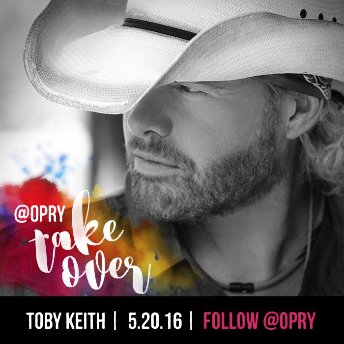opry's tweet photo. Who else is on the #Opry tonight? @TobyKeithMusic... and he's taking over our #Instagram! https://t.co/a5YBgTeZDj https://t.co/HYAvk3389E