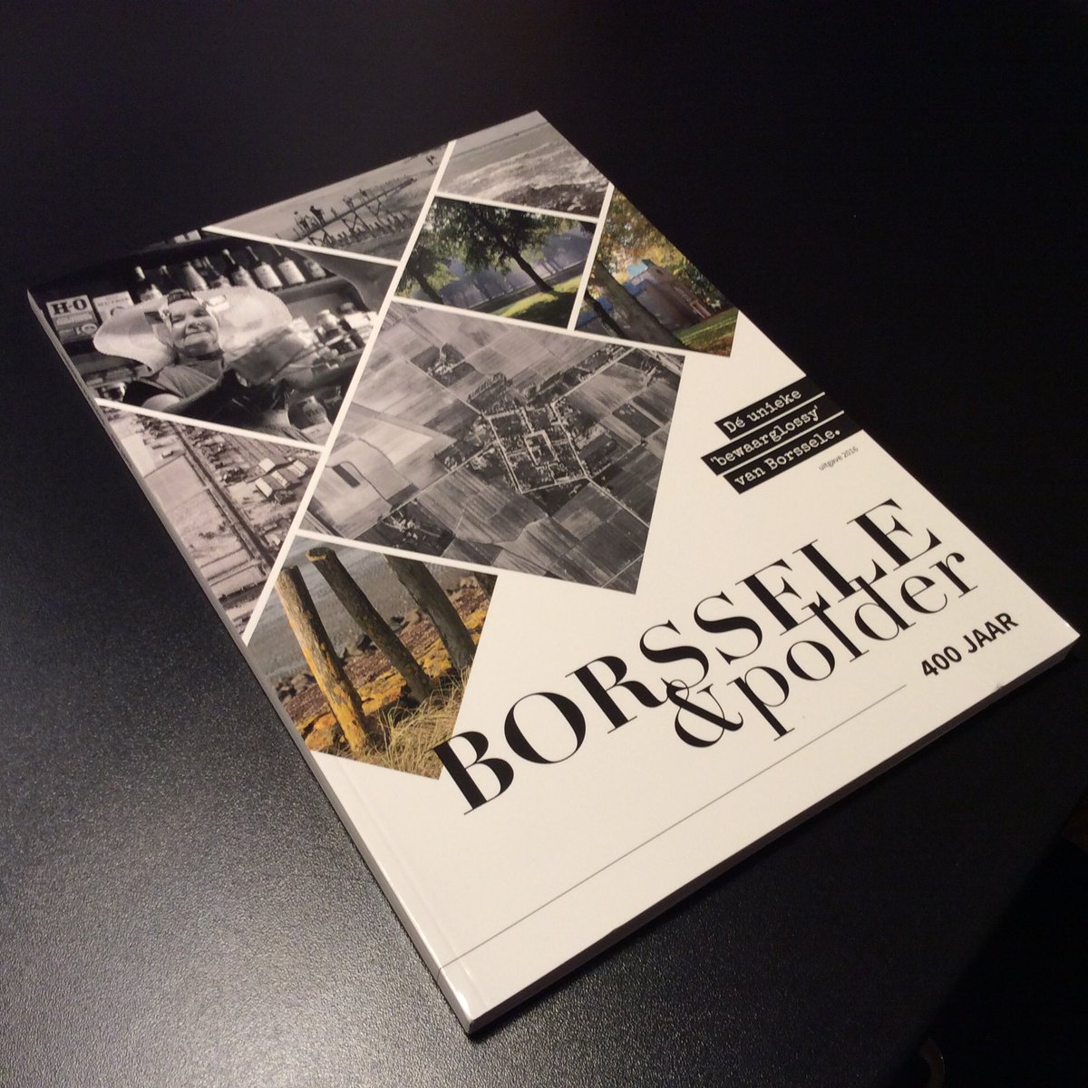 Ja ja hij is er het mooie tijdschrift over borssele. Morgen te koop op de jaarmarkt.