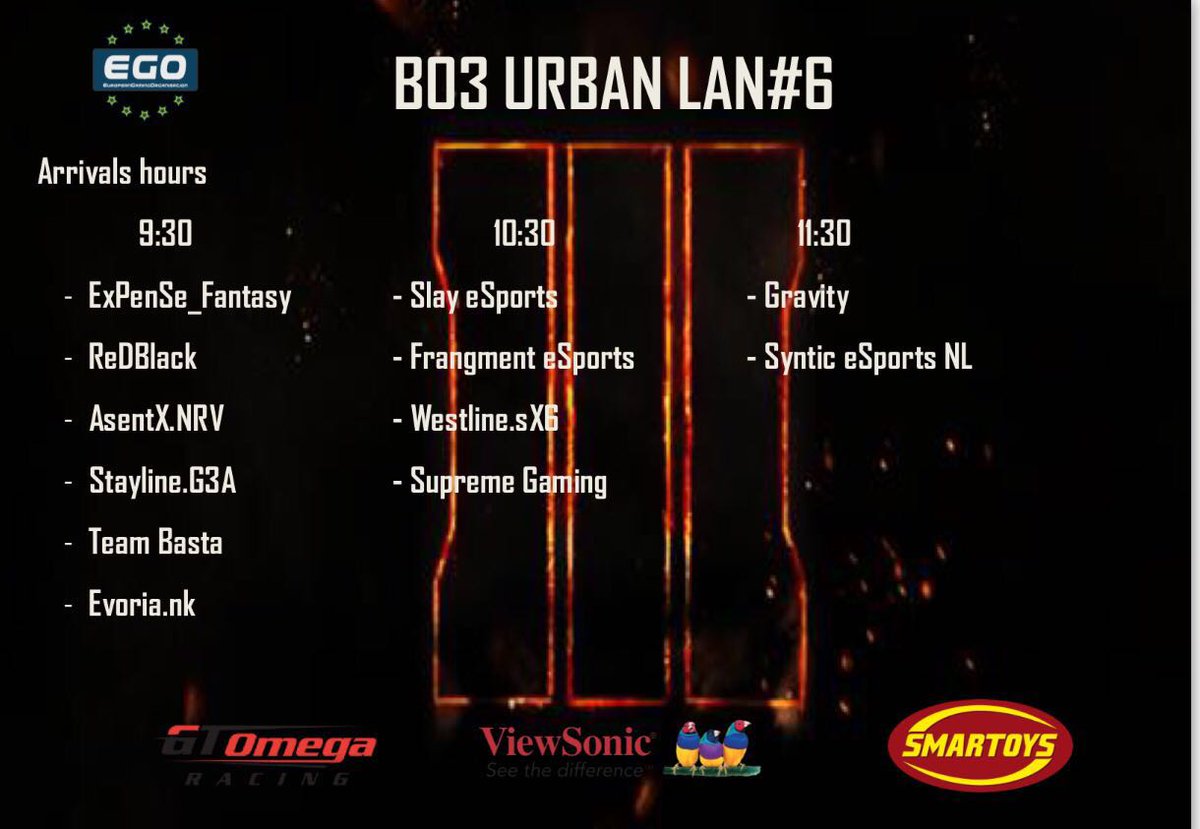 EGO_Brussels's tweet photo. Many of you were waiting for, here is the bracket :D Remember the arrival schedule for team.
https://t.co/on9DnwT0Pe https://t.co/q7NsQ2uOd4