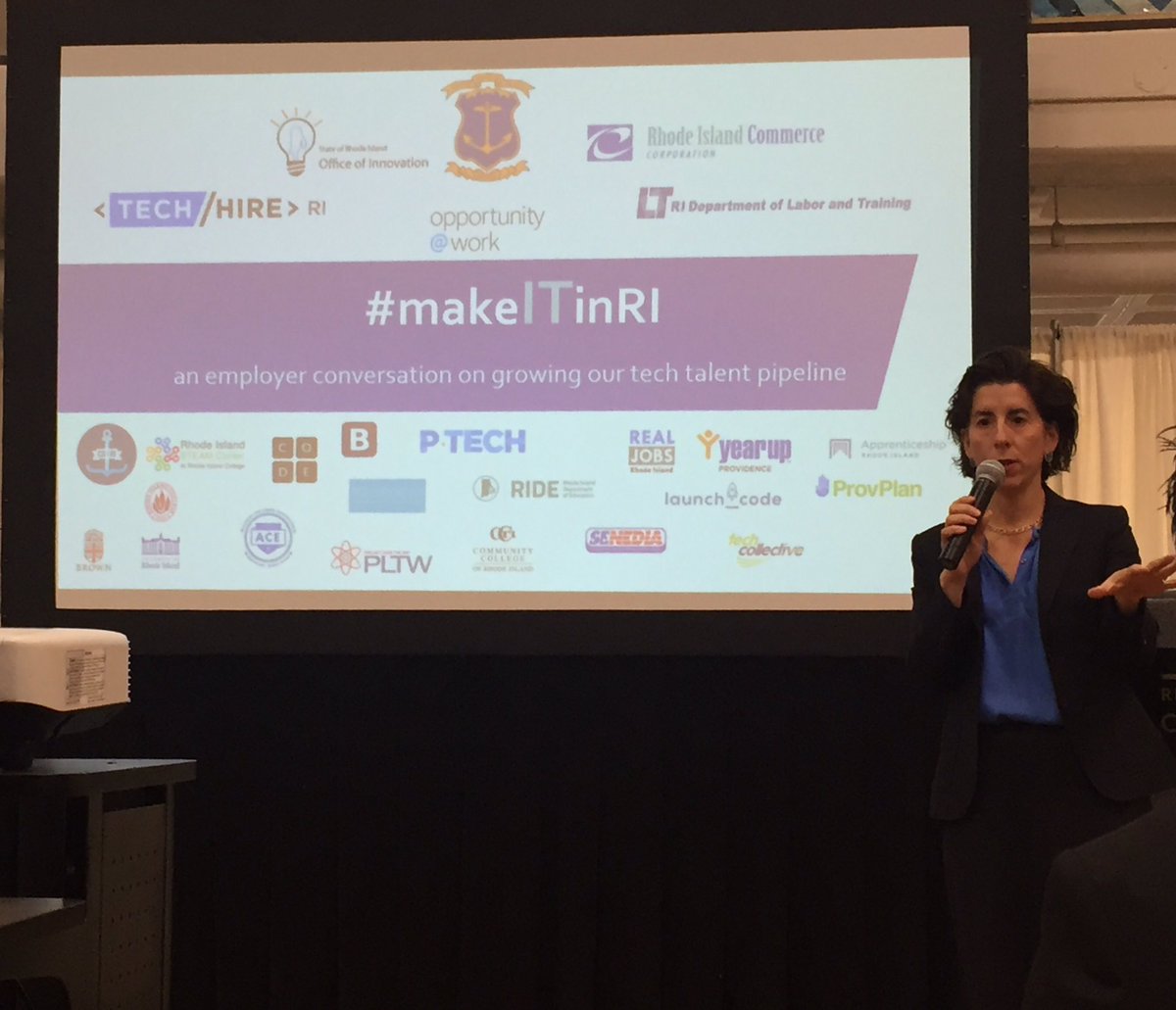 Lauren_TraceyRI's tweet photo. #makeITinRI event a success! #TechHire brings partners & companies 2gether #LaunchCodeRI @Launch_Code @GinaRaimondo https://t.co/1phazMtqQt