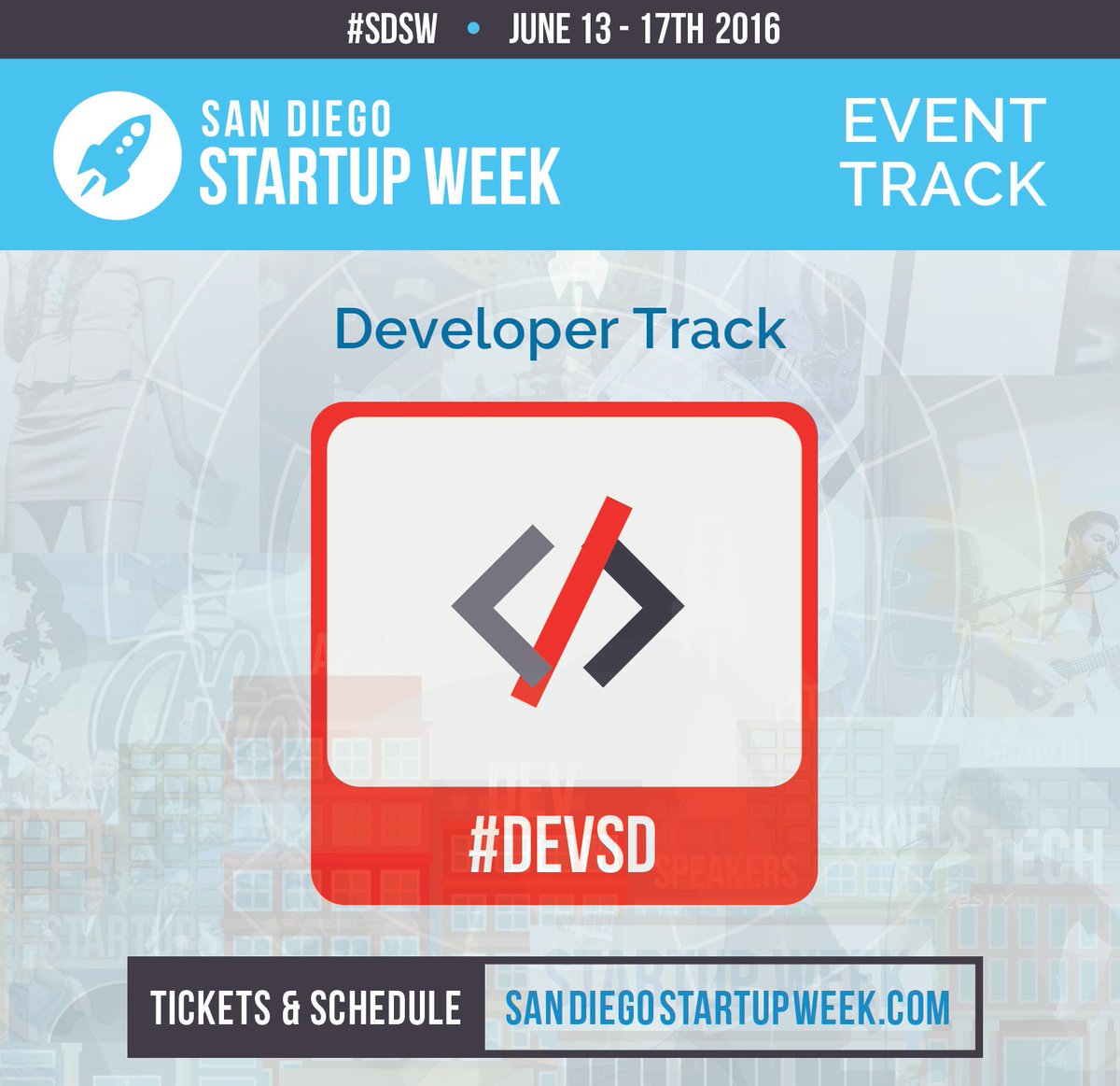SDStartupWeek's tweet photo. #DevSD #DevelopYourCommunity with @kmsolorio @devbootcamp and #RobKaufman of @SDLEARN https://t.co/IUR1z7Wi9s #SDSW https://t.co/PvS7KpjCgw
