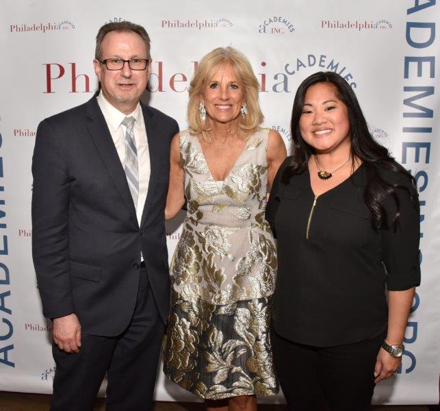 AcademiesInc's tweet photo. @Christina_PHL Trustee, and Provost Matt Baker @PhiladelphiaU win Academy Awards at the #PAIParty https://t.co/LjFJwMq0Xd