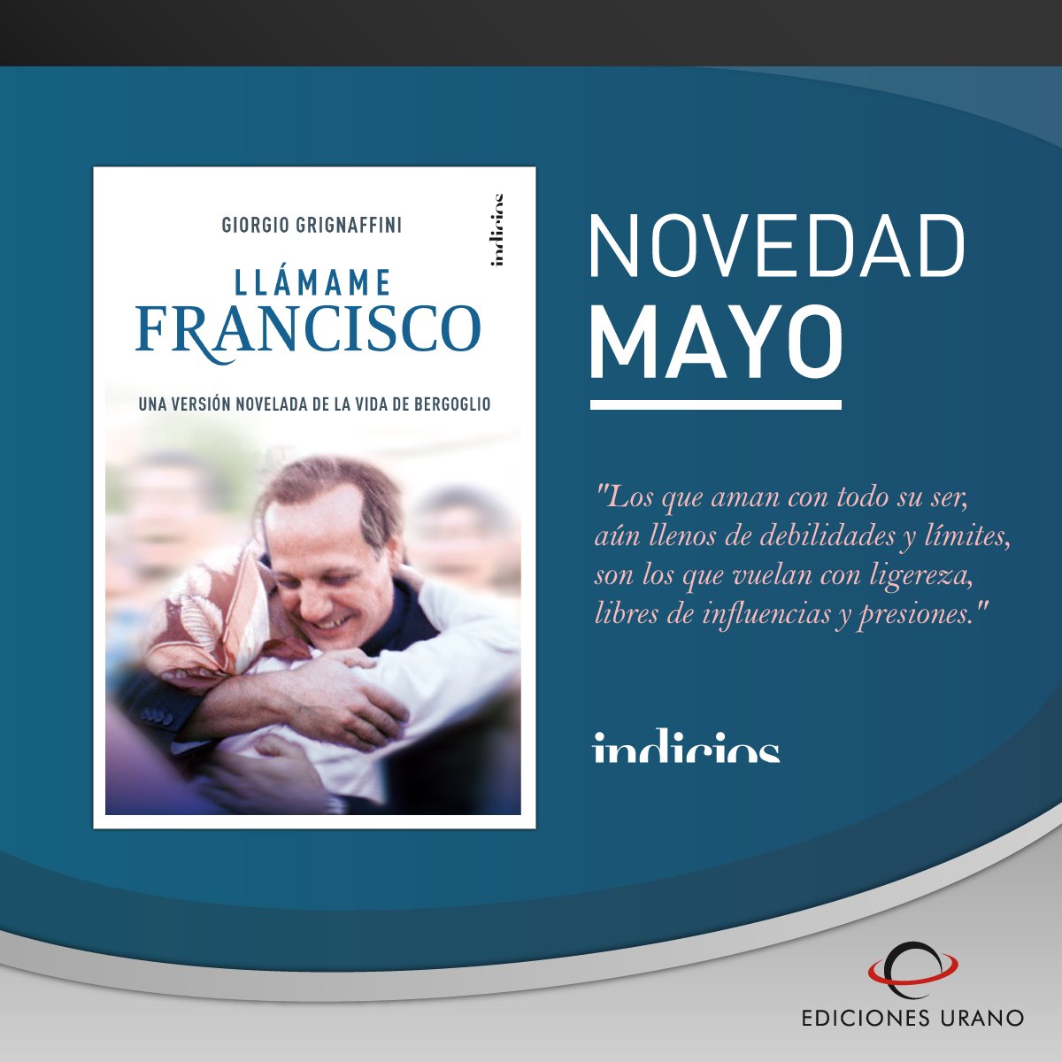 UranoArgentina's tweet image. La versión novelada de la vida de Jorge Bergoglio (autorizada por él) ya disponible en librerías de todo el país.