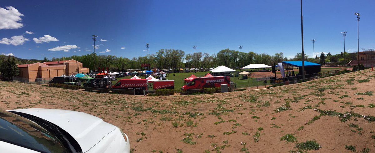 Beautiful day for the <a href="/outsidesantafe/">Outside Santa Fe</a> Bike &amp; Beer Festival! #walzcaps
