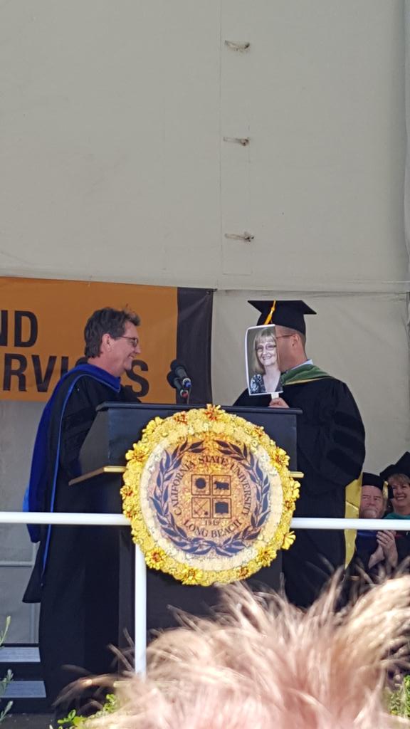 buenaventuradpt's tweet photo. Our very own Kay Cerny is this year's Grand Marshall. Jeff Rodrigues filling in for her! #GoBeach16 @CSULBDPT https://t.co/0f3wsUXTkg