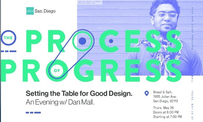 AIGAOC's tweet image. 7pm, Thu, May 26 // @aigasandiego’s third #ProcessOfProgress features @danielmall of @superfriendlyco! #design #aiga