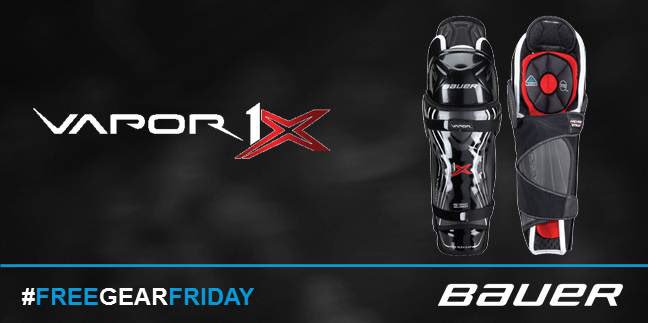 BauerHockey's tweet photo. Time for #FreeGearFriday! RT &amp; follow by 5/24 for a chance to win the new #VAPOR1X shin guards. https://t.co/Dq7AiNwb5A