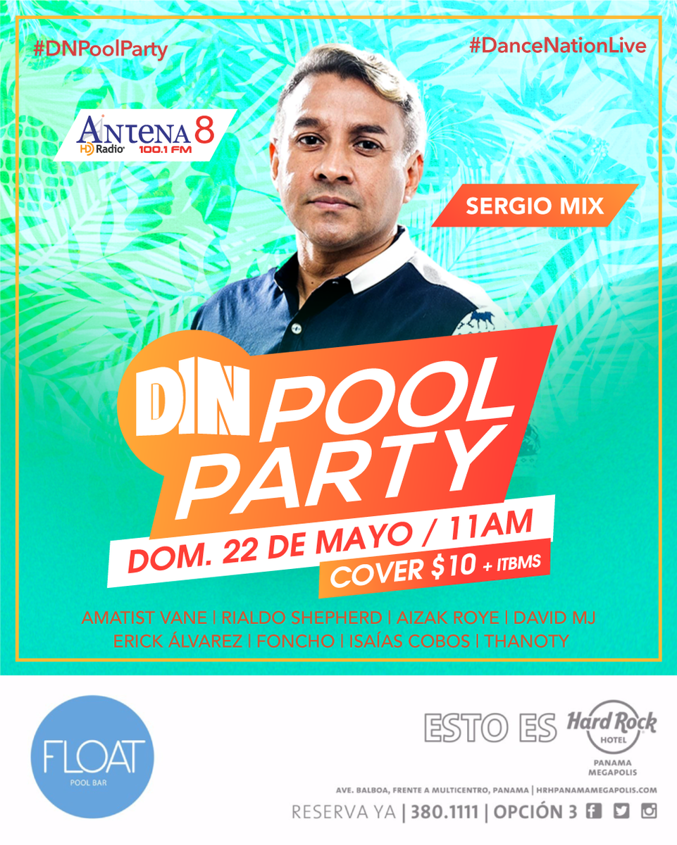 EDMWorld_'s tweet photo. PANAMÁ || DN Pool Party 2.0 
Mayo 22, 2016 - Presentado por @DNPanama https://t.co/rDSCWQE4JD