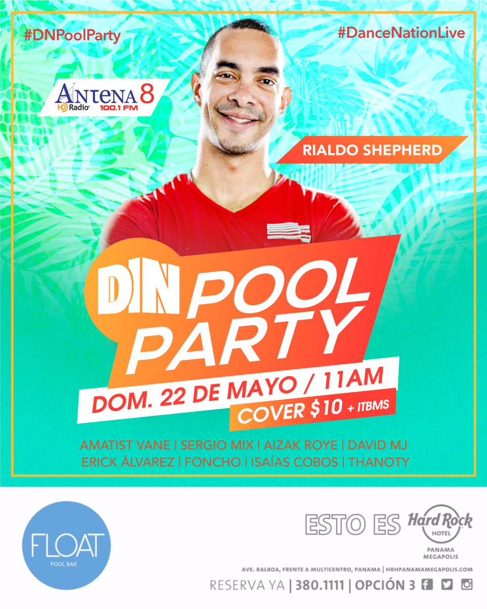 EDMWorld_'s tweet photo. PANAMÁ || DN Pool Party 2.0 
Mayo 22, 2016 - Presentado por @DNPanama https://t.co/rDSCWQE4JD