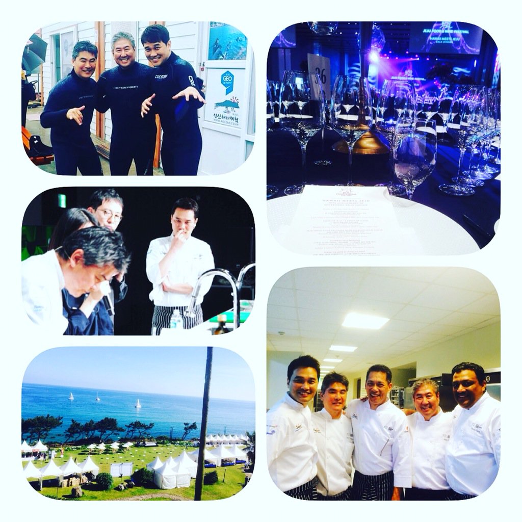 chefedwardkwon's tweet photo. JFWF. With roy yamaguchi, Alan wong, Todd English, Morimoto, Ming Tsai etc. great time with friends. https://t.co/4E5QrlrkAE