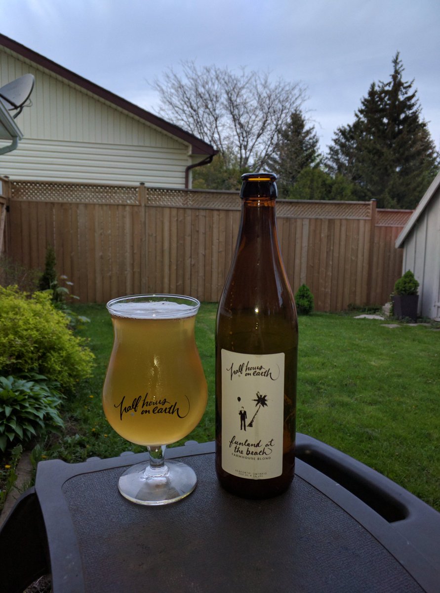 Loving the Farmhouse Blonde <a href="/hhoebrewery/">Half Hours on Earth</a>! Perfect for a summer night BBQ!