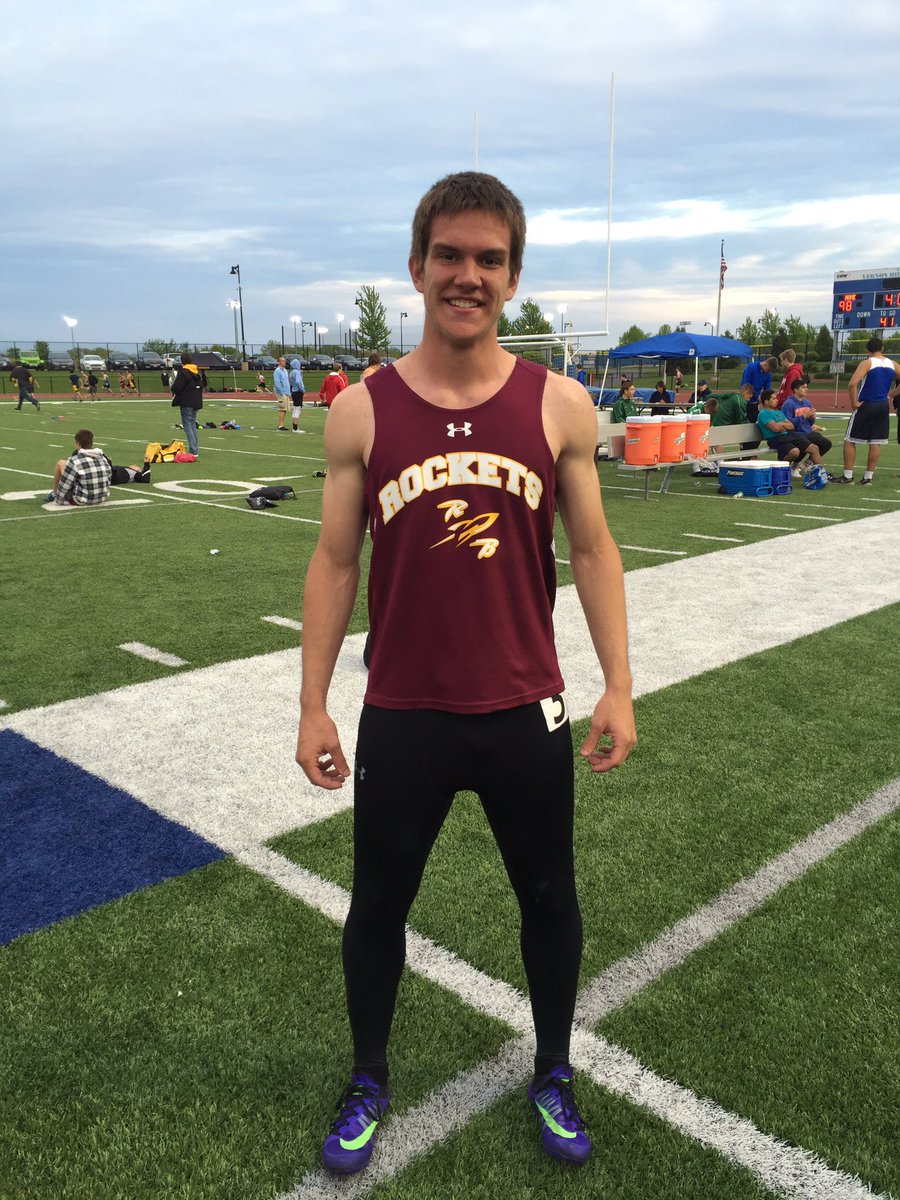 RBCHSTrack's tweet photo. Joey Wolfram qualifies for state and breaks the school record in 300m hurdles with a time of 40.14! #rbtrack #gdtbar https://t.co/AcS8nxcOfl