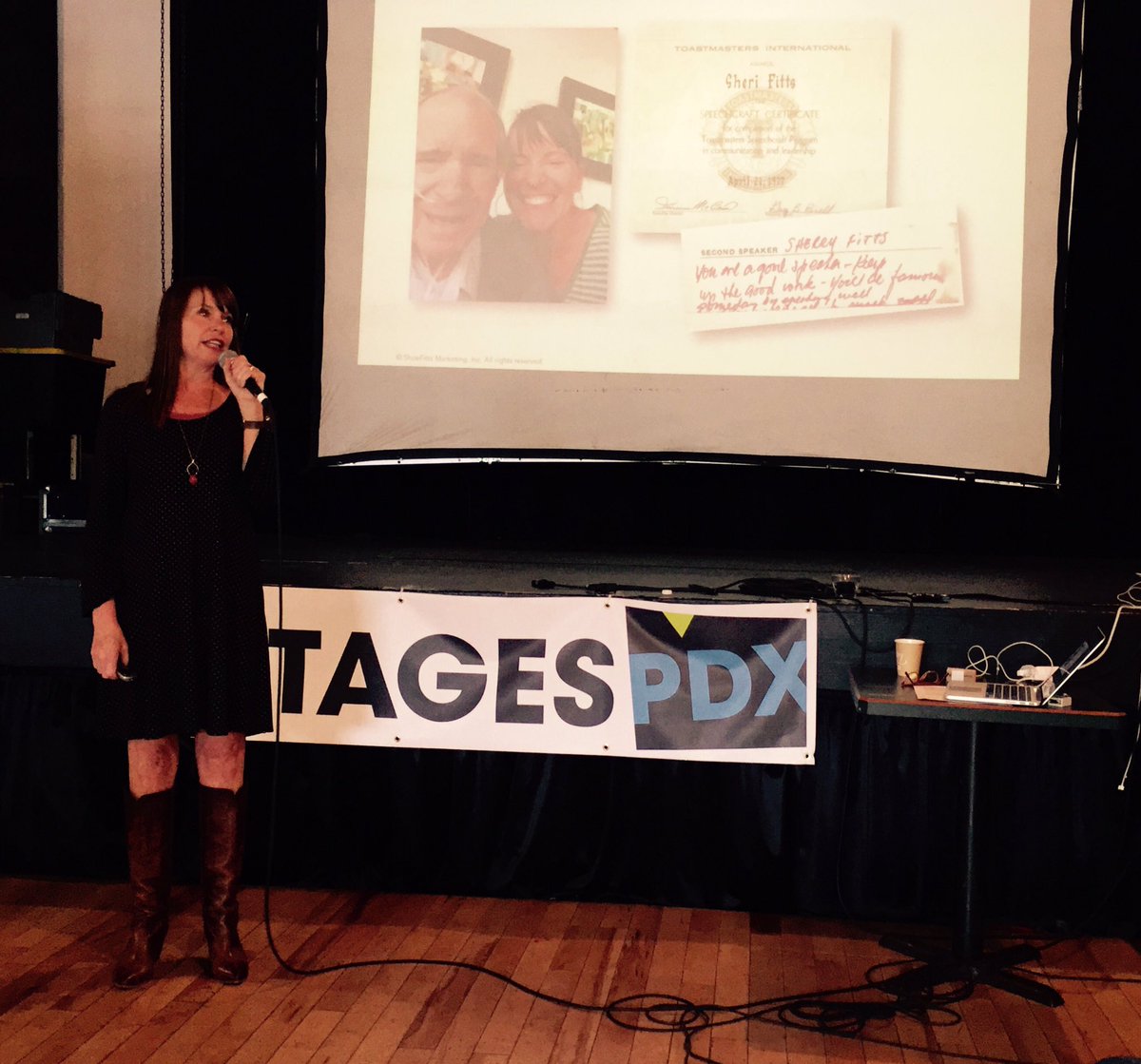 Sheri Fitts (<a href="/ShoeFitts/">ShoeFitts Marketing</a>) is rocking the closing keynote at #StagesPDX: "How to be a Startup Badass."
